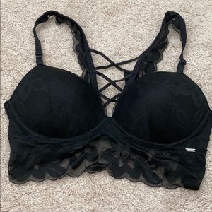 Victoria’s Secret Pink Black Lace Bra